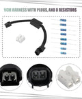 VCM Muzzler Harness Disable Kit For Honda 3.5L V6 Engines, Plug And Play Replacement with resistors and connectors