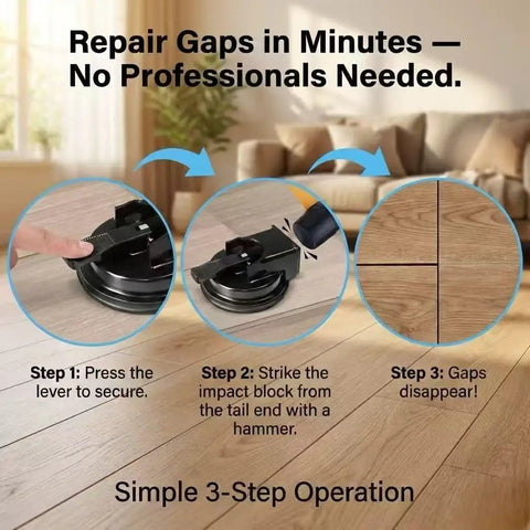Floor Gap Fixer Tool For Laminate Wood Tile And Vinyl Floors With Heavy Duty Suction Cup Adjustable Height Setter And Quick Lock