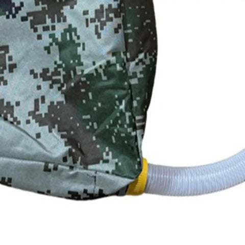 Close-up of Backpack Style 20L Handheld Spreader Sprayer for Farms and Gardens showing PVC construction and hose connection.