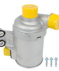 No Sweat Electric Water Pump For Volvo S60 Xc60 Xc90 V60 V90 2.0L Cars And Crossovers 2015 To 2019 close-up of pump with yellow cap