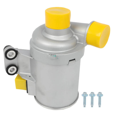No Sweat Electric Water Pump For Volvo S60 Xc60 Xc90 V60 V90 2.0L Cars And Crossovers 2015 To 2019 close-up of pump with yellow cap