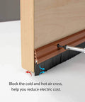 Door Seal Strip With Aluminum Plate and Nylon Bristles for Weather Stripping installation under door