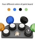 Watch Oil Dip Tool With Four Color Ceramic Dishes on alloy frame showing green, blue, black, and golden lids.
