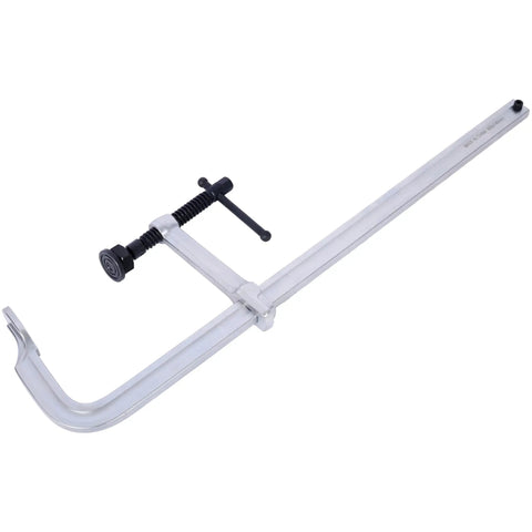 Heavy-Duty F-Clamp 2-Pack 24-Inch Bar Clamps With Swivel Pads Forged Steel Welding And Woodworking Tools For Pros And DIY Builders Who Need Serious Grip And Rock Solid Stability For Any Project, showing a single clamp.
