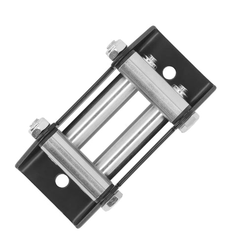 4500LB Winch Roller Fairlead 4 Way Cable Guide High Strength Steel For Smooth Cable Operation And Quick Install Off Road Durable Performance For Tough Terrain, 161mm x 70mm x 55mm