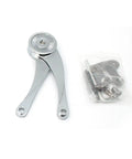 Pack Of 2 Adjustable Folding Lid Stay Hinges With Soft Close For Kitchen Cabinets And Desks, Zinc Alloy Construction, Rust Resistant
