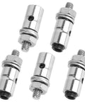 20Pcs RC Airplane Pushrod Kit With Nylon Control Horns 20x11mm, Clevis 1.2x21mm, Pushrod Connectors 1.3mm, Plus Steel Z Style Pushrods 1.2x180mm For Aileron Elevator Rudder Linkage, silver connectors