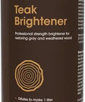 Teak Brightener For All Outdoor And Marine Wood Restores Weathered Gray Back To Rich Natural Color And Shine 34 Oz Bottle