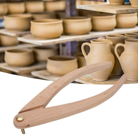 Solid Wood Caliper Delivers Straight Shootin Measurements Hella Durable Build For Real World Studio Grind Genuine Hardwood Finish No Fuss Pottery Measuring Ceramic Sizing Gauge For Clay Artisans