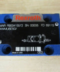 R900415572 Directional Hydraulic Valve 4WMU6E5O With Limit Switch Roller on label view, ideal for industrial hydraulics.