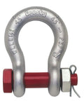 Bolt Type Anchor Shackle Carbon Steel Galvanized 8 1/2 Ton Working Load Limit 1 Inch Size G-2130 Beefy Heavy Duty Rigging And Lifting Hardware Built To Last