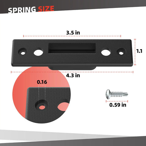 Rear Moonroof Latch Replacement Rev 2 For GM F Retainer 84900118 Sunroof Lock No Fuss Install with dimensions shown