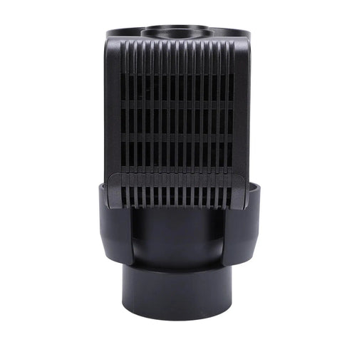 12 Volt Car Cup Holder With Digital LCD Screen, Smart Dual Temp Beverage Chiller And Warmer showing front view with black design.