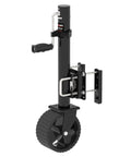 8 Inch Wheel Trailer Jack For RV Boat And Trailer, 2000 Lbs Load Capacity, 13 Inch Lift, 26 Inch Extended Height, Black