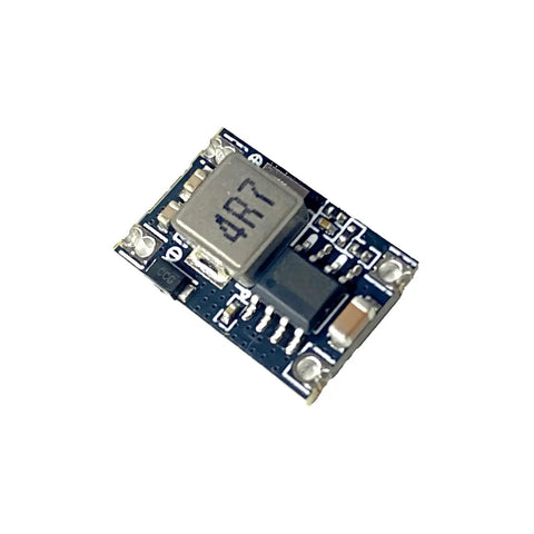 Close-up of 5V 1.8A Buck Converter Module MP1584EN Mini DC-DC Board, compact size, part of a 5-Pack for Arduino robotics projects