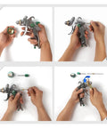 Hella Adjustable Pneumatic Paint Sprayer Featuring Pro Grade Brass Valve And Rock Solid Chrome Aluminum Housing in hand adjustments