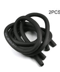 Two pack foam insulation hose for air conditioning, 0.24 in ID by 0.35 in thick, 5.9 ft black tubing for AC ductwork, eco friendly cotton foam