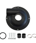 Heavy Duty Cyclone Dust Separator Filter For Vacuum Cleaners DIY Workshop Collection System 7.76 Inch Black black cyclone cover with hardware set.