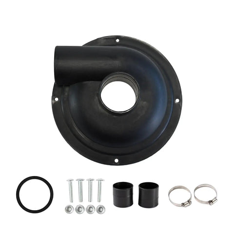 Heavy Duty Cyclone Dust Separator Filter For Vacuum Cleaners DIY Workshop Collection System 7.76 Inch Black black cyclone cover with hardware set.