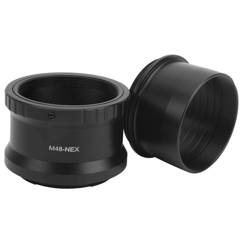 M48x0.75mm Telescope Adapter To NEX Lens For EMount Cameras, Aluminum Alloy Build, Full Function Astro Photography Adapter with precise fit
