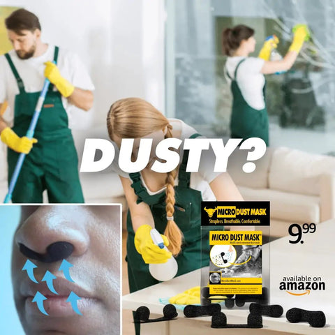 Dust Blocker Nose Filter Mask For Nose Personal Protective Disposable Dust Mask Breathable featured in cleaning setting