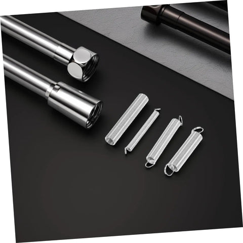 Stainless Steel Spring Assortment Kit 200 Pcs For Home Repairs And DIY Projects Featuring Versatile Compression Extension Springs With Stable Force For Machinery And Various Applications, silver springs on black background