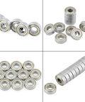 Donepart 684ZZ small deep groove ball bearings, 4x9x4 mm, double shielded, pre-lubricated, 20 pcs