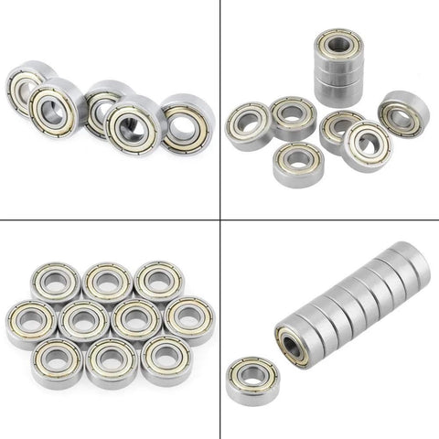 Donepart 684ZZ small deep groove ball bearings, 4x9x4 mm, double shielded, pre-lubricated, 20 pcs