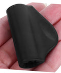 Black Steam Wand Insulation Cover For Espresso Machine Heat Sleeve Replacement Kit held in hand