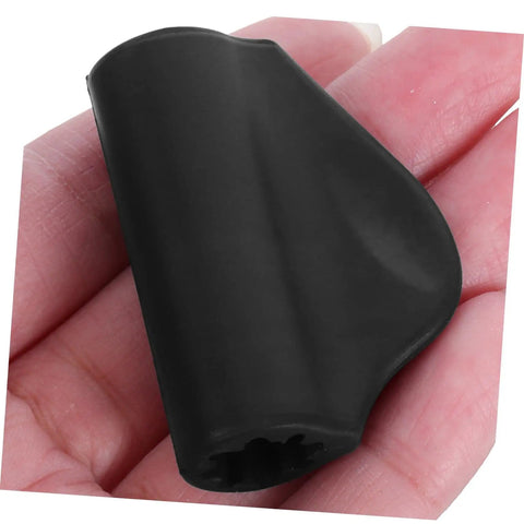 Black Steam Wand Insulation Cover For Espresso Machine Heat Sleeve Replacement Kit held in hand