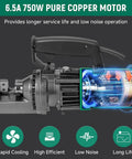 Close-up of 750W pure copper motor for Heavy Duty 5/8 Inch Electric Hydraulic Rebar Cutter Machine, showcasing efficiency and design.