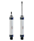 Rugged Heavy Duty Industrial Pneumatic Air Cylinder 20mm Bore 75mm Stroke With Y Connector And Quick Fittings MAL 20x75