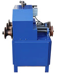 Pro Level Shop Ready Electric Pipe Bender And Tube Roller Machine With Comprehensive Die Setup For Snappy Curves On Square And Round Tubing Up To Three Inches, side view showing rollers.