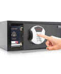 Beefy Low Profile Steel Safe With Hotel Style Digital Lock 1.14 Cu Ft Cash Safe With LED Display Includes 2 Emergency Keys Heavy Duty Home