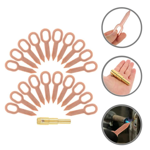 Dent Pulling Rings Panel Welder Tool Kit with iron shaping tabs for automotive sheet metal repair and auto body restoration