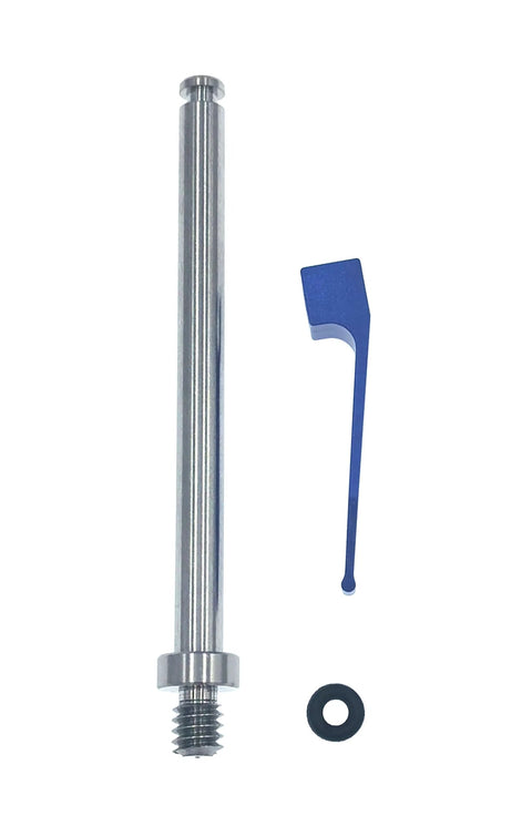 Tension Clamp For Coordinate Measuring, 1/4-20 UNF Thread, 33 Mm Clamp, 78 Mm Post Length, Stainless Steel Post, Aluminum Alloy Clamp