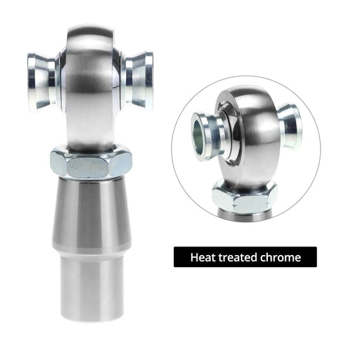 Heavy Duty Heim Joint Rod End Kit Three Quarter Inch Chromoly With Right And Left Hand Threads For Steering And Suspension Applications Load Capacity 28,081 Lbs Built To Take A Beating On Off Road, heat treated chrome