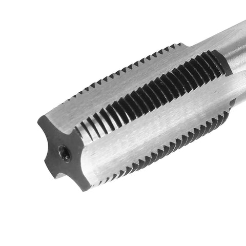 M18 X 1.5 Hand Tap Set For Metalworking Right Hand HSS Threading Tool close-up, alloy steel construction, showing cutting edges.