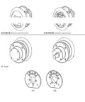 Diagram of Powder Brake Magnetic Safety Chuck 35 Flange Shaft for Milling and Lathe Machines High Torque Brake System for Precise Smooth Clamping