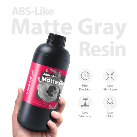 Top Shelf Abs Look Matte Gray Resin For 3D Printers Featuring Fast Uv Curing Photopolymer Zero Hassle For Everyday Modeling And Prototyping Low Odor Tough As Nails One Kg Bottle