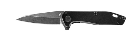 Fastball Slim Folding Knife With Lock Release, Lightweight EDC Pocket Knife Featuring A 3 Inch S30V Wharncliffe Blade, Black Finish