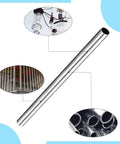 Four 304 stainless steel capillary tubes, 4 mm OD, 1 mm wall, 250 mm length, weldable straight tubing