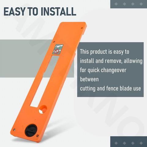 Table Saw Plate Dado Throat Kit 1 Inch Slot Width Replacement Part For Ridgid And Ryobi Table Saws Compatible With R4514 R4514T