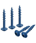 No 8 x 1 Inch Pocket Hole Screws, 250 Pack, Square Drive Self-Tapping Wood Screws With Blue Coating For Woodworking