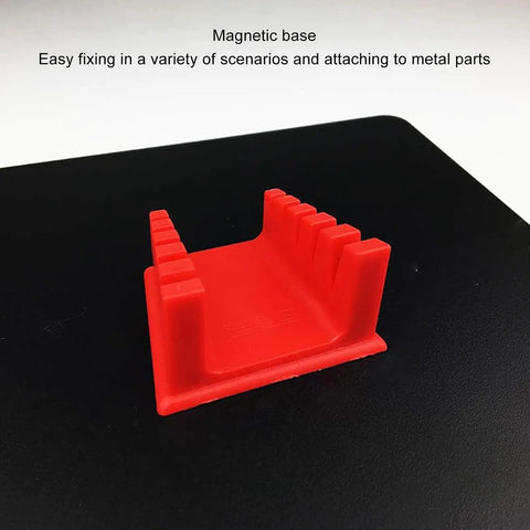 Heavy Duty Soldering Clamp And Welding Stand With Secure Firm Grip For Various Wire Sizes, red magnetic base design.