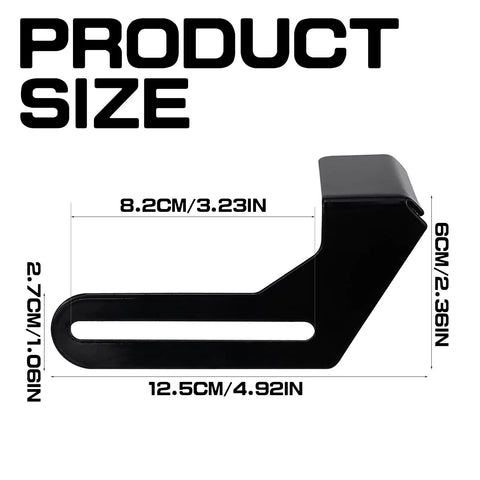 Two Piece Bench Grinder Tool Rest Bracket Set Built From Heavy Duty Carbon Steel For Your Grinder Polisher Pro Grade Size Diagram