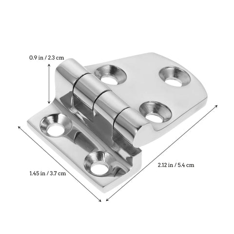 Heavy Duty 316 Stainless Steel Door Hinges Two Pack 54x37mm Thickened Gate And Furniture Butt Hinges For Home And Marine Use