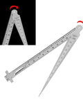 Pro Grade Stainless Steel Taper Welding Gauge For Gap And Depth Measurement, Dual Scale Ruler, Hole Inspection Tool