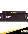 E Track End Caps 4 Pack For Horizontal E Track Rails Durable Black Plastic End Protector Caps For Trailer Tie Down Rails In Enclosed Trailers And Cargo Vans Easy Install With Pre Drilled Holes, 4.92 x 1.24 in