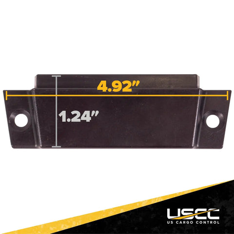 E Track End Caps 4 Pack For Horizontal E Track Rails Durable Black Plastic End Protector Caps For Trailer Tie Down Rails In Enclosed Trailers And Cargo Vans Easy Install With Pre Drilled Holes, 4.92 x 1.24 in